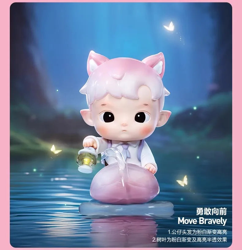 Hot Genuine Finding Mokoko Serie Blind Box Skullpanda Dimoo Molly Labubu Hirono Crybaby Hacipupu Mokoko Anime Figure Model Gift