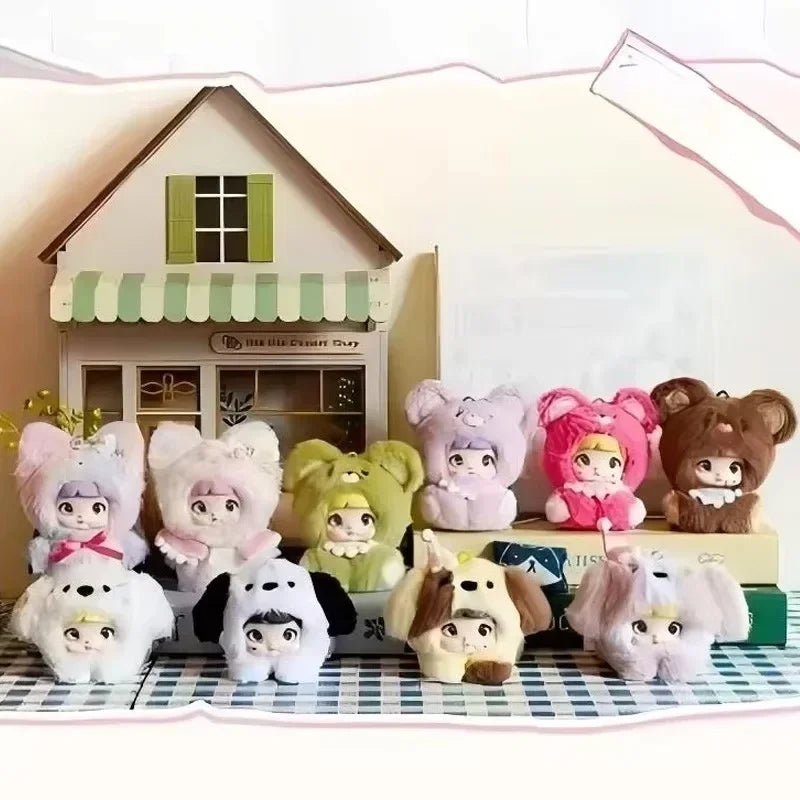 Genuin Nommi V4 Blind Box Baby Adoption Cabin Series Plush Mystery Box Action Figure Surprise Bag Backpack Pendant Gift Toy