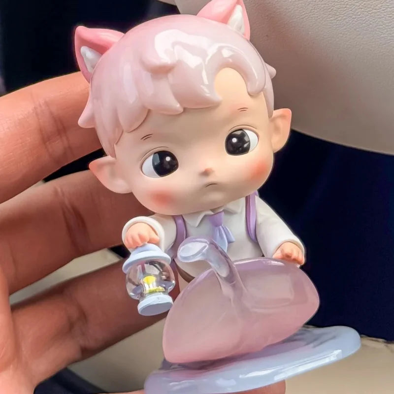 Hot Genuine Finding Mokoko Serie Blind Box Skullpanda Dimoo Molly Labubu Hirono Crybaby Hacipupu Mokoko Anime Figure Model Gift