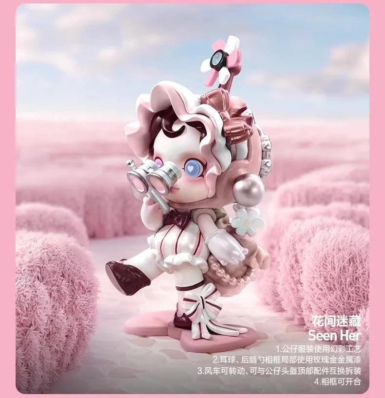 Hot Genuine Finding Mokoko Serie Blind Box Skullpanda Dimoo Molly Labubu Hirono Crybaby Hacipupu Mokoko Anime Figure Model Gift