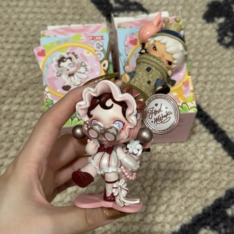Hot Genuine Finding Mokoko Serie Blind Box Skullpanda Dimoo Molly Labubu Hirono Crybaby Hacipupu Mokoko Anime Figure Model Gift