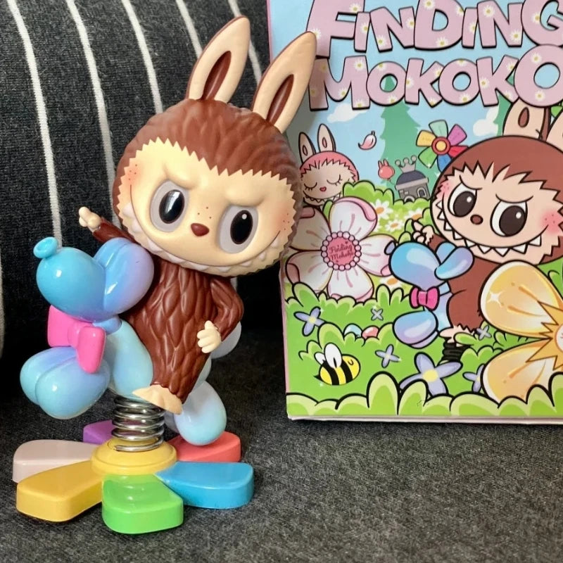 Hot Genuine Finding Mokoko Serie Blind Box Skullpanda Dimoo Molly Labubu Hirono Crybaby Hacipupu Mokoko Anime Figure Model Gift