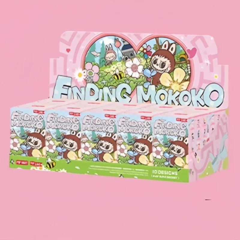 Hot Genuine Finding Mokoko Serie Blind Box Skullpanda Dimoo Molly Labubu Hirono Crybaby Hacipupu Mokoko Anime Figure Model Gift