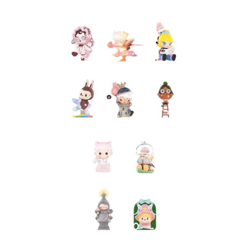 Hot Genuine Finding Mokoko Serie Blind Box Skullpanda Dimoo Molly Labubu Hirono Crybaby Hacipupu Mokoko Anime Figure Model Gift